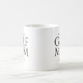 Mug Rouge tendance "WORLD'S Best GOLF MOM" (Centre)
