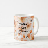 Mug Rouge Tresses Cheveux Fleur Robe (Devant droit)