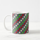 Mug Rouge Vert Blanc Polka Point (Gauche)