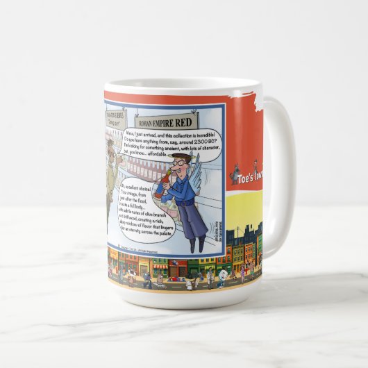 Mug Rouges Célestes | Humour Classique de Jeux de Mots (Devant droit)