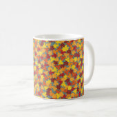 Mug Rouges, Jaunes, Oranges d'automne sur les Feuilles (Devant droit)