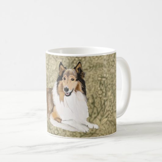 Mug Rough Collie (Devant droit)