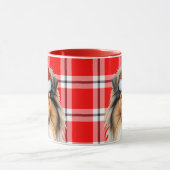 Mug Rough Collie Amoureux des chiens Vacances Jour de  (Centre)