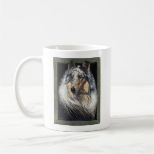 Mug Rough Collie Art par Glenda S Harlan