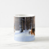 Mug Rough Collie Laisser Neige Noël (Centre)