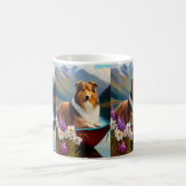 Mug Rough Collie sur une pagaie : une aventure Pittore (Centre)