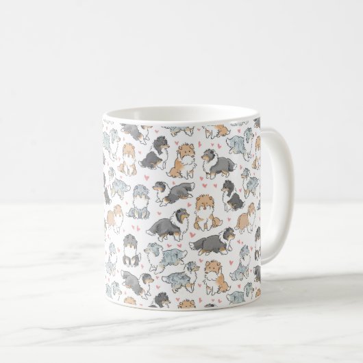 Mug Rough Collies (Devant droit)