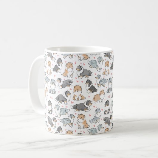 Mug Rough Collies (Devant gauche)