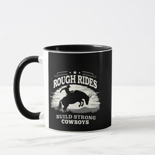 Mug Rough Rides Construire de solides Cowboys Ouest (Gauche)