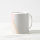Mug Rougissent le rose, le gris et les triangles (Devant droit)