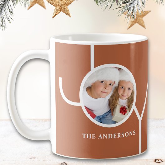 Mug Rouille photo de Noël moderne