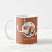 Mug Rouille photo de Noël moderne (Gauche)