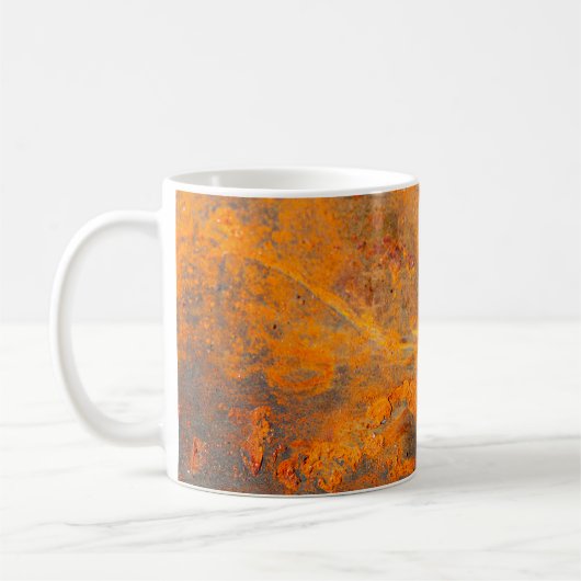 Mug rouille sur le fer comme arrière-plan, abstrait, s (Gauche)