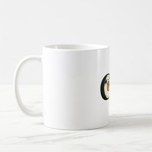 Mug Roulades de sushi Kawaii joyeuses (Gauche)