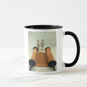Mug Rouleau de Torah avec les finials argentés de