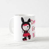 Mug Rouleau Derby - règle de filles de Derby (Devant gauche)