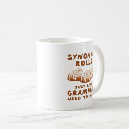 Mug Rouleaux Synonyme (Devant droit)