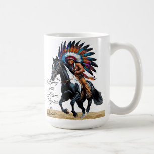 Mug Rouler avec sagesse, enraciné dans l'esprit”