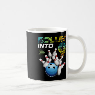 Mug Rouler Dans 9 Fête D'anniversaire Rétro Bowling 9è