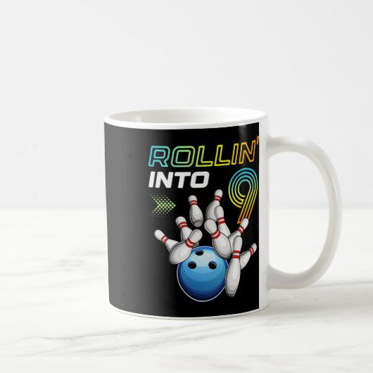 Mug Rouler Dans 9 Fête D'anniversaire Rétro Bowling 9è (Droite)