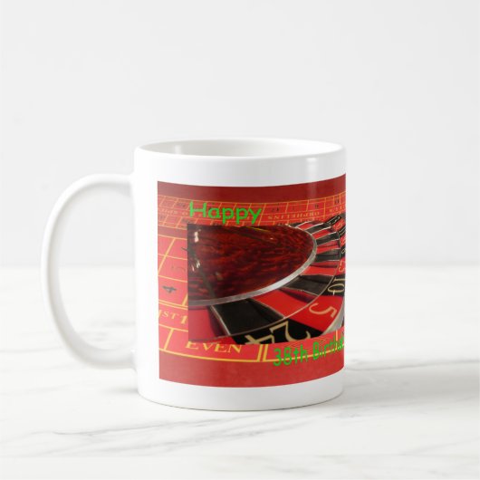 Mug Roulette Joyeux 38e anniversaire (Gauche)