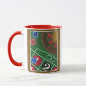 Mug Roulette Table avec puces et roue (Gauche)