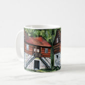 Mug Roumanie - Maison traditionnelle transylvanienne (Devant gauche)