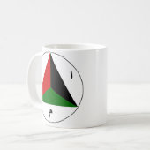Mug Roundel de l'armée de l'air afghane de gauche (Devant gauche)