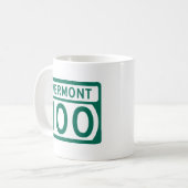Mug Route 100 du Vermont (Devant gauche)