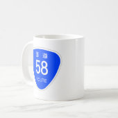Mug Route 58 国 de café 道58号 線 (Devant gauche)