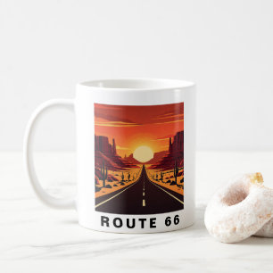 Mug Route 66 Arizona USA Voyage Rétro