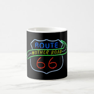 Mug Route 66 Mère Route Symbole néon