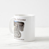 Mug Route 66 Oatman Arizona Burros Dans La Rue (Devant gauche)
