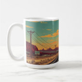 Mug Route 66 Vintage American Road Trip Art (Gauche)