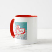 Mug Route américaine | Coffee Shop Sign (Devant gauche)