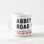 Mug Route d'abbaye, plaque de rue de Londres (Devant gauche)