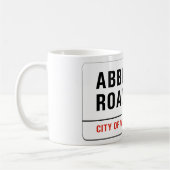 Mug Route d'abbaye, plaque de rue de Londres (Gauche)