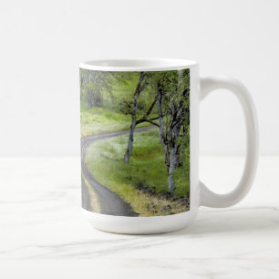 Mug Route de campagne à travers les arbres, Oregon