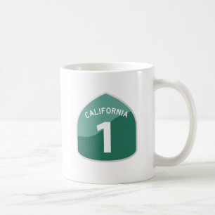 Mug Route de Côte Pacifique de l'itinéraire 1 d'état