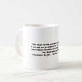 Mug Route de Friedrich Hayek à la citation de (Devant gauche)