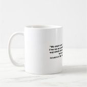 Mug Route de Friedrich Hayek à la citation de (Gauche)