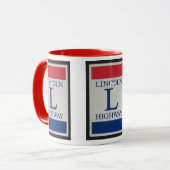 Mug Route Lincoln, US Route 30 (Devant gauche)