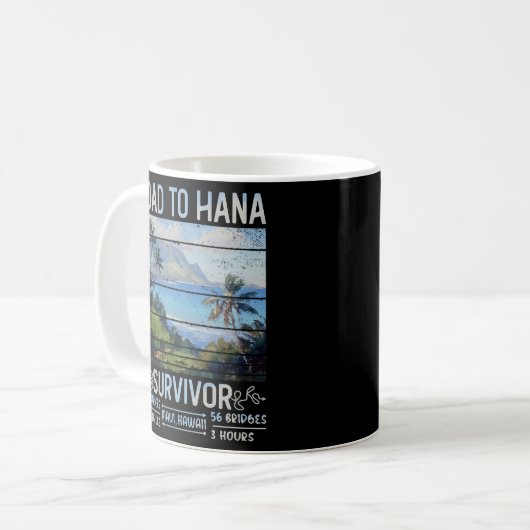 Mug Route Rjc Vers Hana Survivor Maui Hawaii Voyage Ad (Devant gauche)