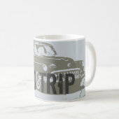 Mug Route Voiture Vintage Silhouette (Devant droit)