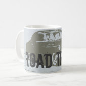 Mug Route Voiture Vintage Silhouette (Devant gauche)