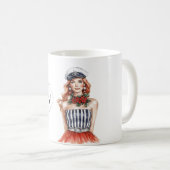 Mug Roux marin voile baisers salés (Devant droit)