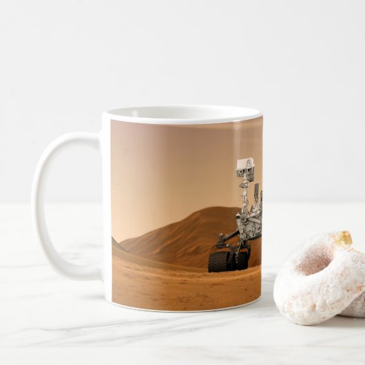 Mug Rover Curiosity Du Laboratoire Scientifique Mars. (Avec donut)