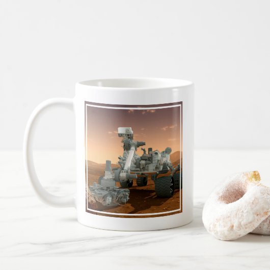 Mug Rover Curiosity Du Laboratoire Scientifique Mars. (Avec donut)
