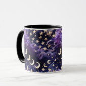 Mug - Royal Amethyst Celestial Moon Mok (Voorkant links)