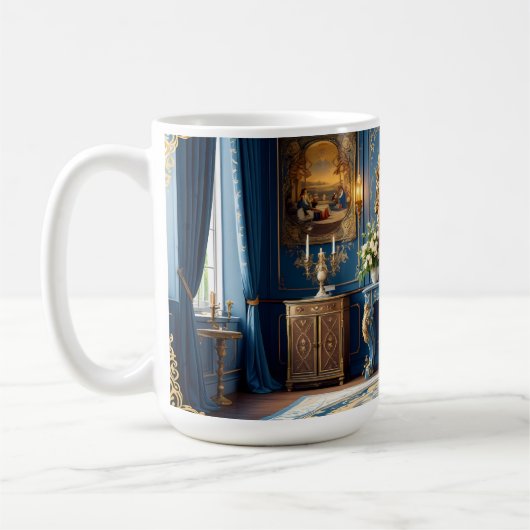 Mug Royal Blue Baroque. (Gauche)